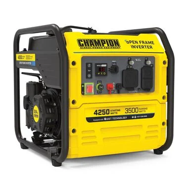 Champion 4250 Watt RV Ready Open Frame Inverter Generator with Quiet Technology and Cold Start Technology CARB Compliant