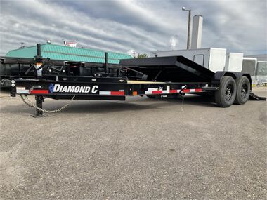 Diamond C 20 Ftx82 In Low Profile Hydraulically Dampened Tilt Trailer