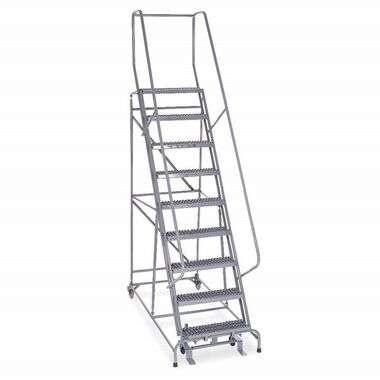 Cotterman Series 1000 9 Step X 32 W a6 Tread Step Ladder with handrails