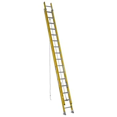 Werner 32 Ft Type Iaa Fiberglass Round Rung Extension Ladder