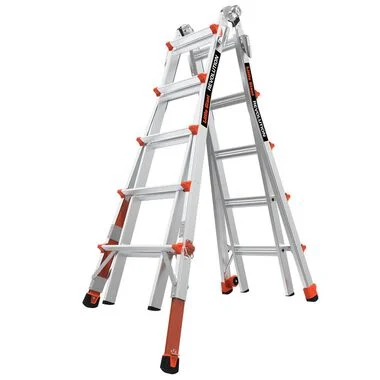 Little Giant Safety Revolution M22 Aluminum Type-1a 300lb Telescoping Multi Position Ladder with Ratchet Leg Leveler